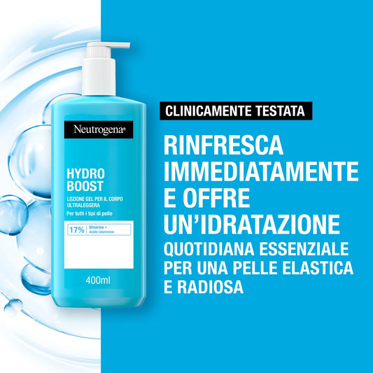 Neutrogena Hydro Boost - Body Lotion Fluida Corpo Idratante in Gel, 400ml