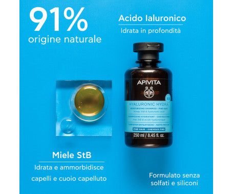 Apivita Shampoo Idratante - Capelli Fini