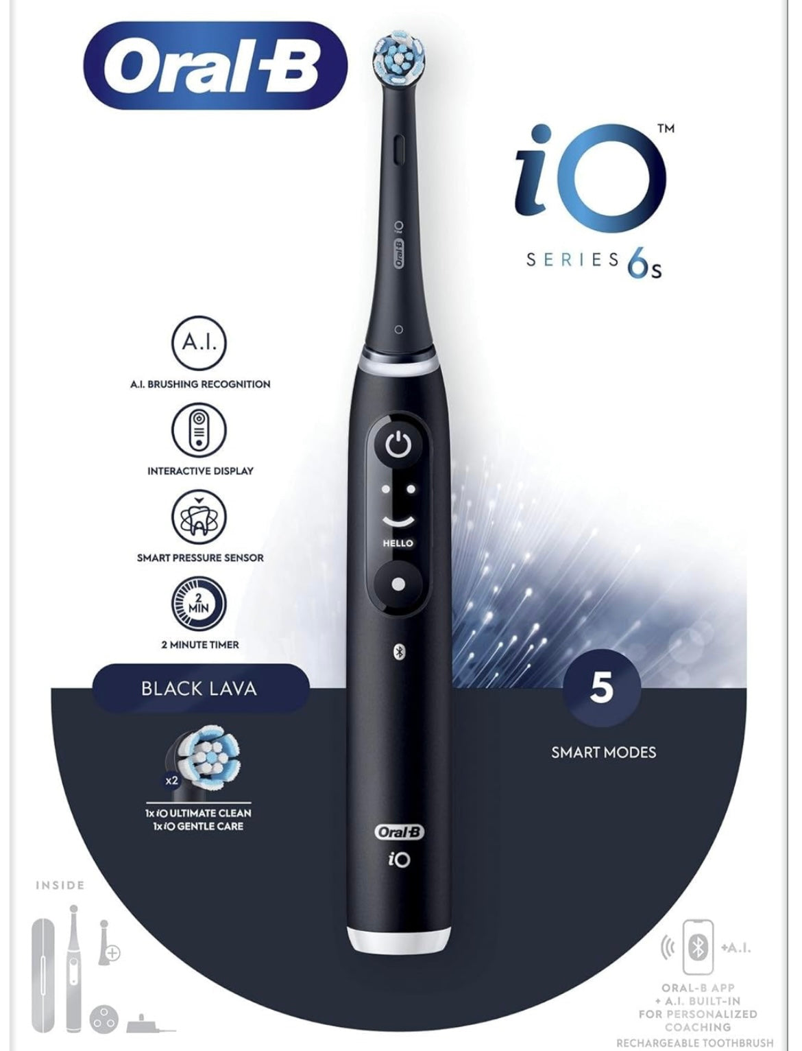 Oral-B Spazzolino Elettrico iO6 Nero