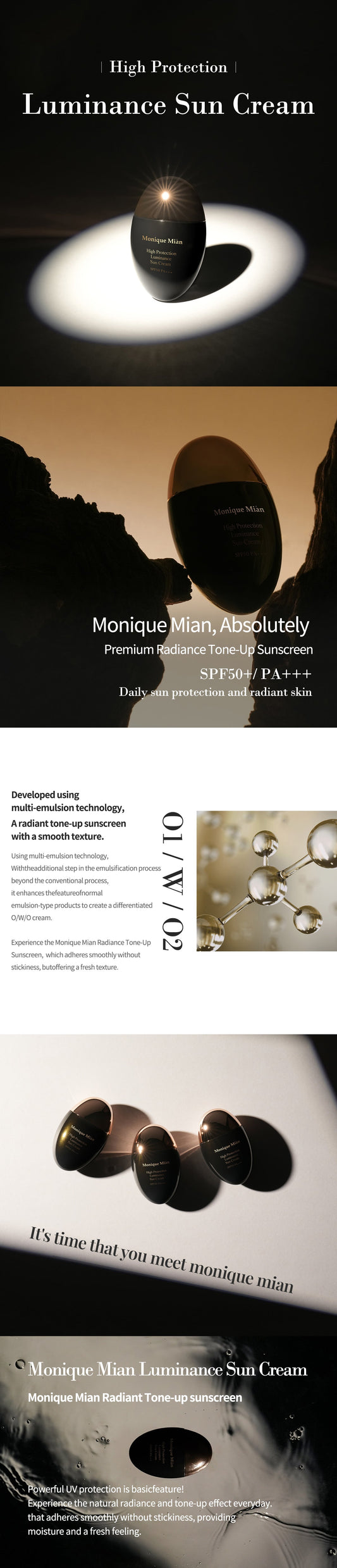 Monique Mián Crema solare ad alta protezione SPF50