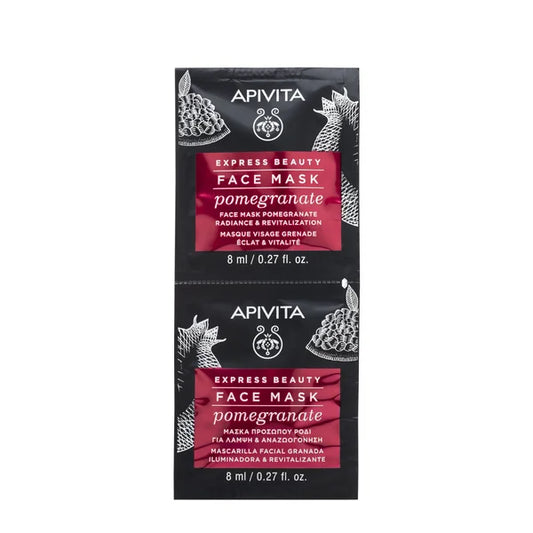Express Beauty Face Mask Pomegranate Apivita 2x8ml