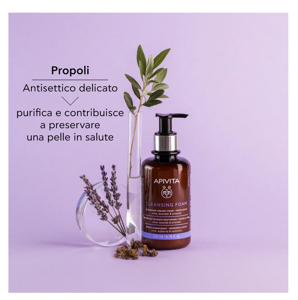 Apivita Mousse Detergente Cremosa 200ml