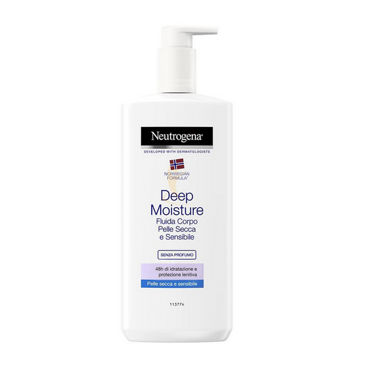 Neutrogena Idratazione Intensa Fluida Ipoallergenica Senza Profumo 400ml.