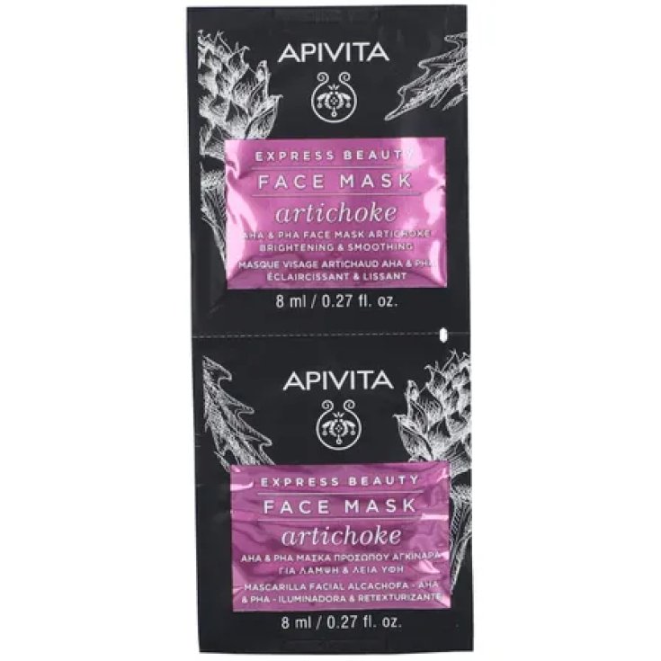 Express Beauty Tissue Face Mask Artichoke Apivita 2x8ml